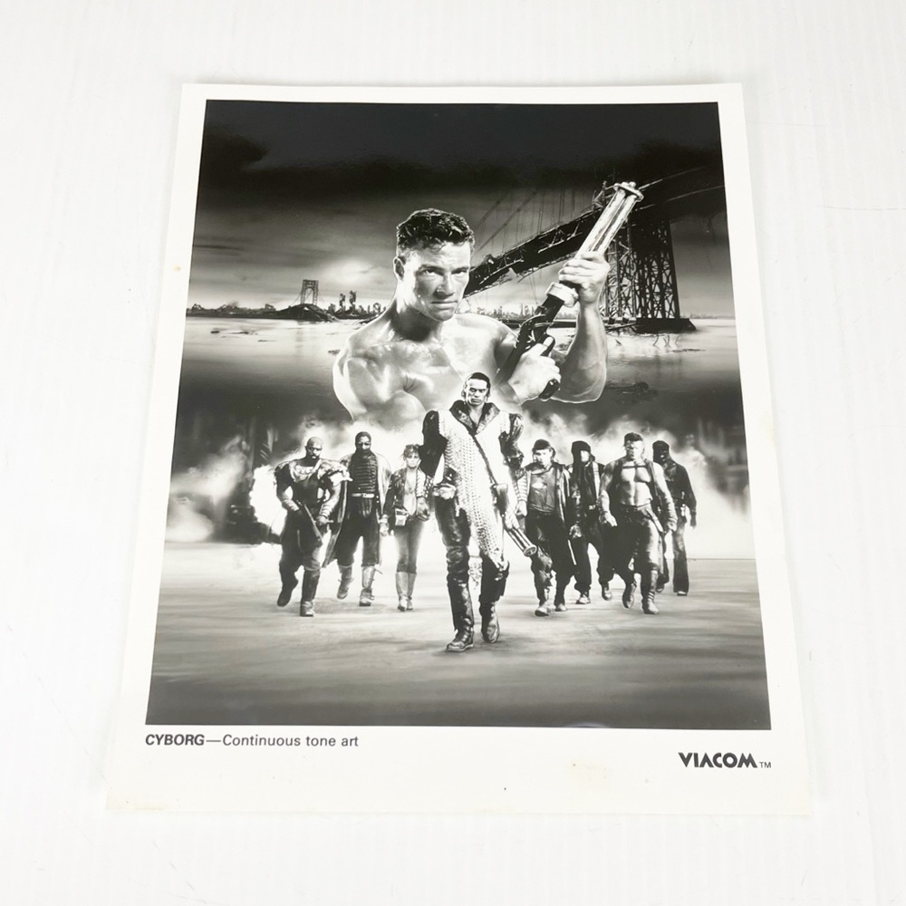 Vintage Viacom Cyborg Continuous Tone Art Black White Lobby Card Photo Still